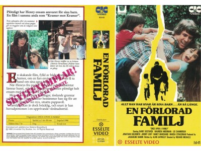 En Förlorad Familj   Inst.  VHS